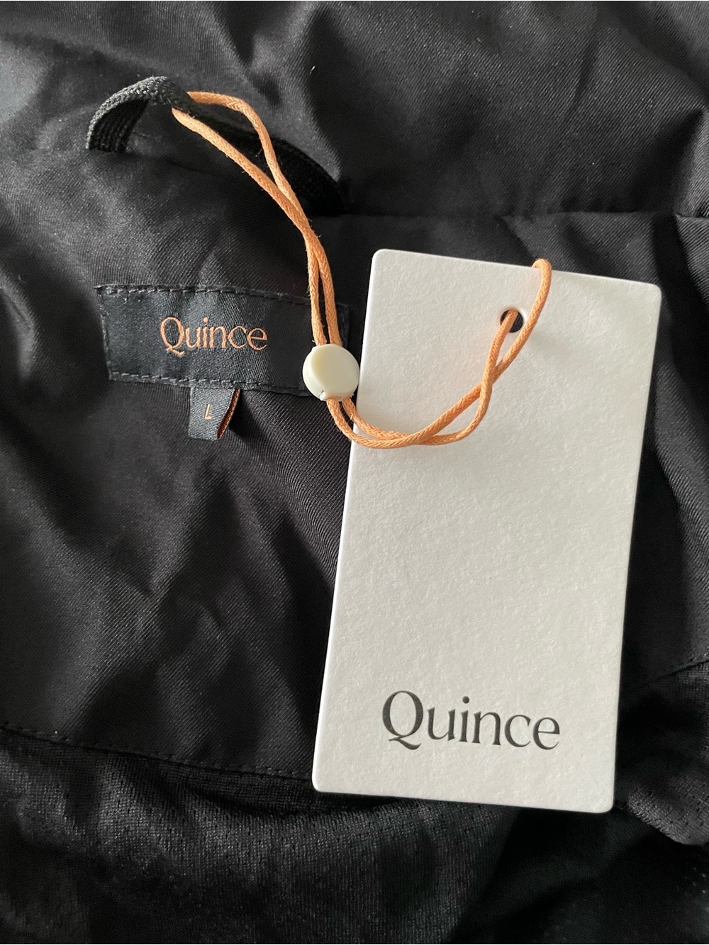 Quince Weatherproof Rain Trench Coat in True Black L - Picture 2 of 9